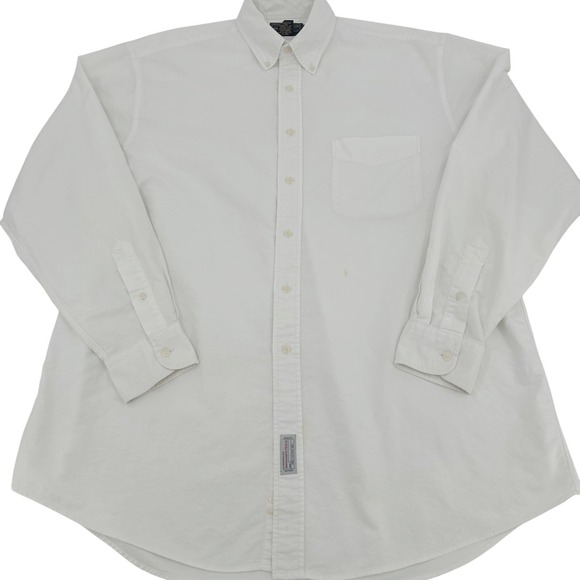 Abercrombie & Fitch Other - Abercrombie & Fitch Mens Button Down Shirt 16L White Thrashed Vintage Grunge